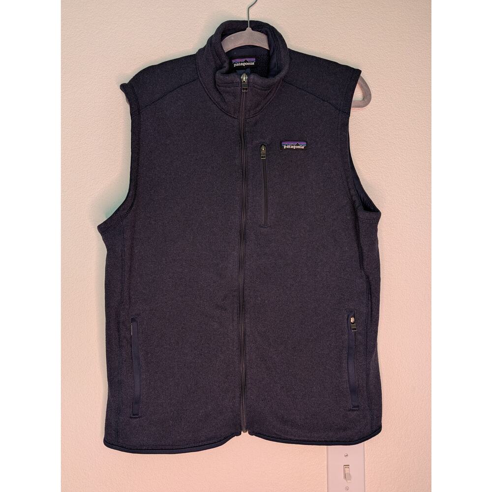 Patagonia Better Sweater Vest Men Navy L Full Zip Gorpcore Outdoor Active